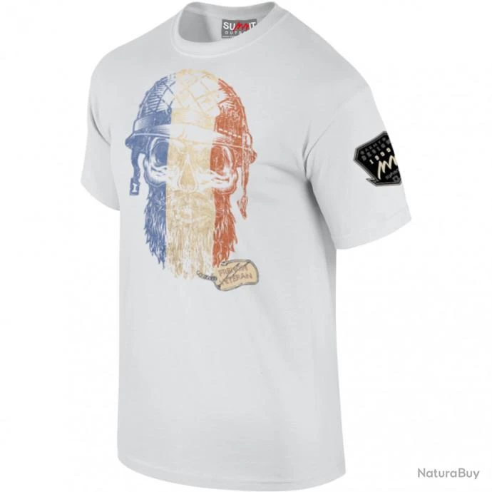 Tee Shirt French Vétéran (6 Coloris) (Taille M, Couleur Blanc) 1 Tee Shirt French Vétéran (6 Coloris) (Taille M, Couleur Blanc)
