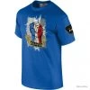 Tee Shirt French Power Couleur Bleu.