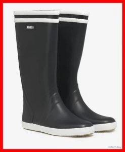 AIGLE - BOTTES HOMME GOELAND 2 MARINE/BLANC P.41