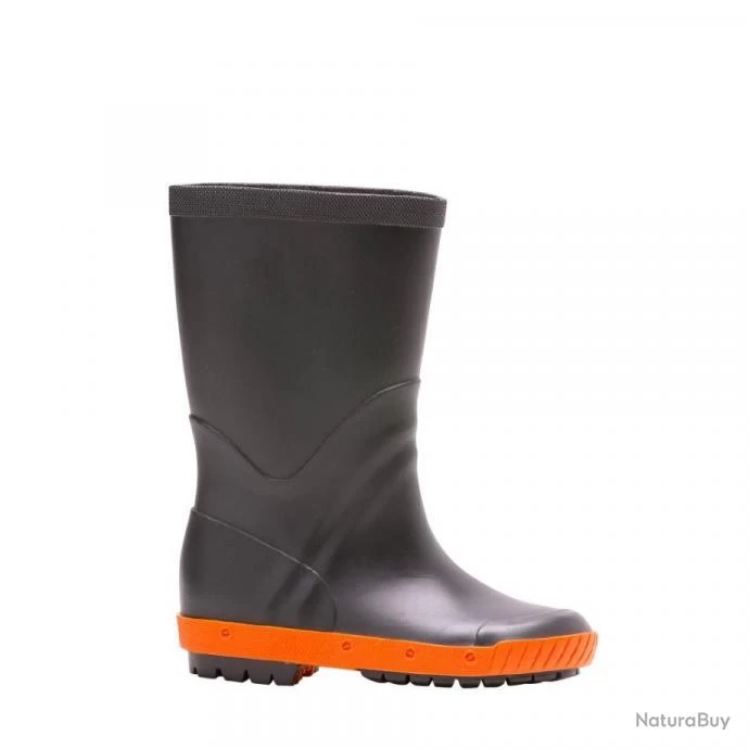 BOTTES ENFANT BAUDOU TRITON ANTHRACITE ORANGE 28 (promo) 1 BOTTES ENFANT BAUDOU TRITON ANTHRACITE ORANGE 28 (promo)