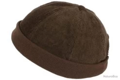 Bonnet Docker Velours Marron En Coton Chapelier Hodack Taille Unique Marron