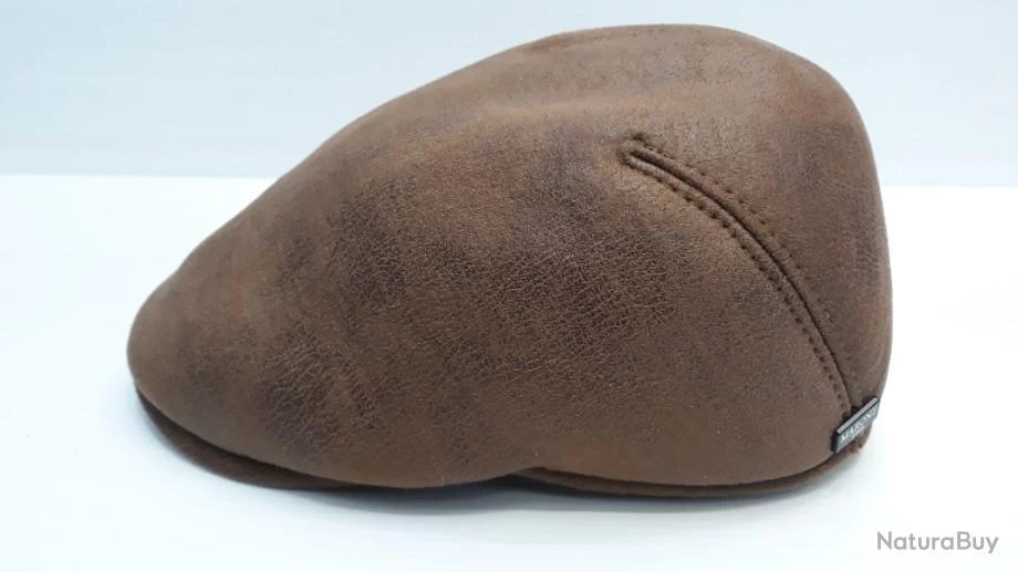 CASQUETTE "MARONE" EN SUÉDINE MARRON T58 1 CASQUETTE "MARONE" EN SUÉDINE MARRON T58