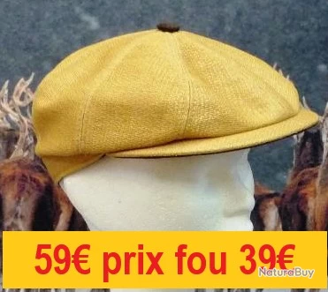 CASQUETTE "MARONE ITALIE" DUBLINO JAUNE PAILLE 56 CT450-56JS 1 CASQUETTE "MARONE ITALIE" DUBLINO JAUNE PAILLE 56 CT450-56JS