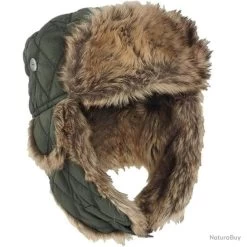 Mil-Tec CHAPKA IMPERMEABLE AVEC FOURRURE VERT