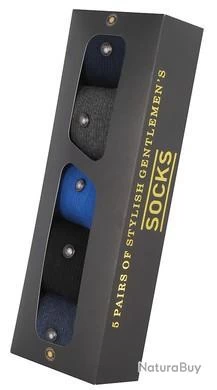 Chaussettes Estex L'élégante P. 41/46 Coffret Cadeau 5 Paires