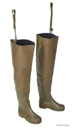 CUISSARDES CAOUTCHOUC NATUREL DOUBLEES NEO/JERSEY SEMELLES CRANTEES 38/39