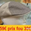 Casquette MARONE Patchwork Eté Beige 56 CT476-56