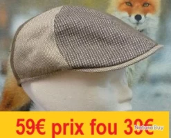 Casquette MARONE Patchwork Eté Beige 56 CT476-56