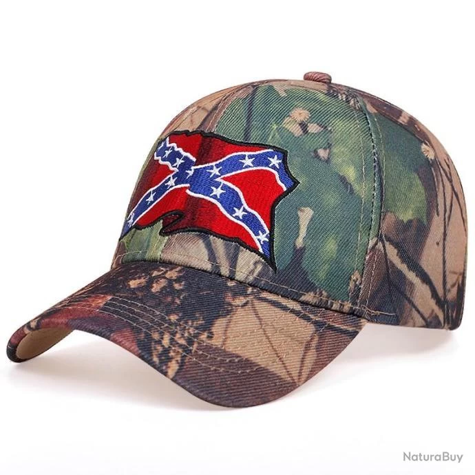 Casquette Camouflage - Drapeau Confédéré 1 Casquette Camouflage - Drapeau Confédéré