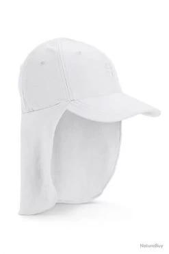 Casquette De Soleil Anti-UV Pour Enfants Blanc, Coolibar Blanc L/XL (57CM)