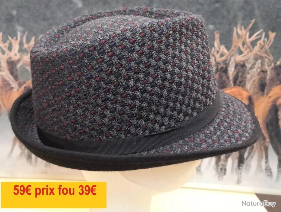 Chapeau "MARONE ITALIE" TRIBLY T 57 UT081-57JS 1 Chapeau "MARONE ITALIE" TRIBLY T 57 UT081-57JS