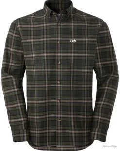 Chemise Explorer Couleur Olive Carreaux Jaune.