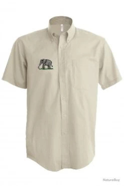 KARIBAN Chemise Avec Broderie Eléphant