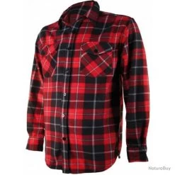 Chemise Polaire à Carreaux Rouge Treeland-L