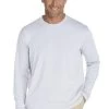 Coolibar Tee Shirt à Manches Longues Anti Uv Pour Hommes Blanc Blanc Men