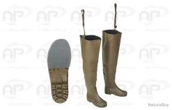 Cuissardes Garbolino Caoutchouc Naturel Doublées Neo Jersey Semelles Mixtes 44/45