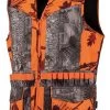 Gilet De Chasse Femme Treeland Camo Orange