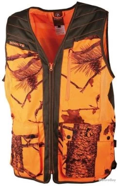 Gilet De Chasse Léger Somlys 248N Classy Camo Orange