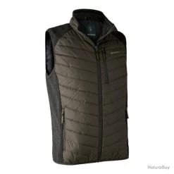 Gilet Doudoune Moor Avec Tricot Vert Deerhunter