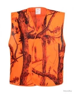 Gilet Traque GhostCamo Blaze&Black Percussion-XL/XXL