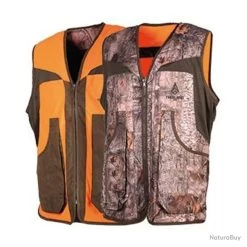 Gilet Enfant Réversible Orange/forest Treeland 14A