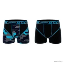 PACK DE 2 BOXERS / SHORT / CALEÇON EN MICROFIBRE FREEGUN AKTIV' LIFESTYLE EDITION