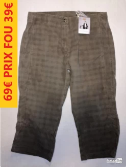 PANTACOURT FEMME KISUMI LE CHAMEAU KAKI 44 CDV1688-44JS