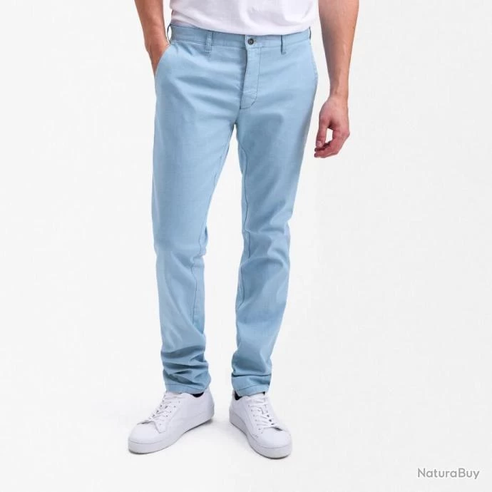 PANTALON SUNWILL CHINO BLEU CIEL T46 1 PANTALON SUNWILL CHINO BLEU CIEL T46
