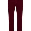 PANTALON SUNWILL VELOURS ROUGE T40