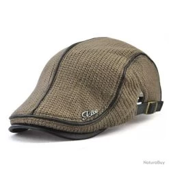 PROMOTION : SUPERBE CASQUETTE BÊRET JAMONT TRICOTÉ , COULEUR CAFÉ