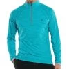 Rash Guard Demi Zip Anti UV Pour Homme Ultimate Aqua Vert