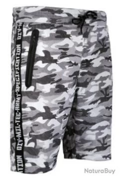 SHORT DE SPORT MIL-TEC® 3XL Urban Blanc