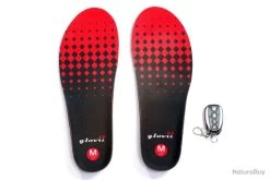 Semelles Chauffantes Compact Glovii M Rouge