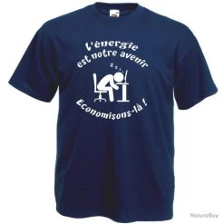 FRUIT OF THE LOOM T-SHIRT Humour Blague L'ÉNERGIE EST NOTRE AVENIR Drôle Idée Cadeau Pote Collegue Noël Anniversaire