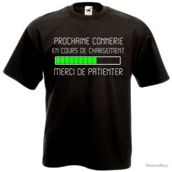 FRUIT OF THE LOOM T-SHIRT Humour Drôle - PROCHAINE CONNERIE EN COURS DE CHARGEMENT - Idée Cadeau Pote Collegue Noël !