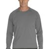 T-Shirt Manches Longues Anti Uv Pour Hommes - Gris 40 (M)