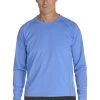 T-Shirt Manches Longues Anti Uv Pour Hommes - Surf Blue 40 (M)