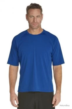 T-Shirt De Bain Manches Courtes Pour Hommes - Royal 40 (M)