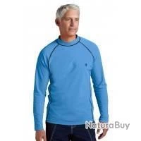 T Shirts De Bain à Manches Longues Pour Homme. Bleu