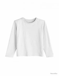T Shirt UV Pour Enfant En Bas âge - Manches Longues - Coco Plum - Blanc Blanc 92/98 Cm