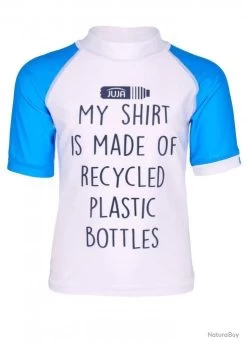 T-shirt Anti-UV Pour Enfants - Manches Courtes Made Of Blanc, JUJA Blanc 158-164cm