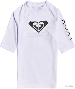 Roxy T-shirt De Anti-UV De Bain Pour Jeune Fille - Whole Hearted - Blanc Blanc 140 Cm/M