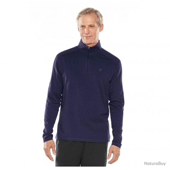 T-shirt De Plage Anti-UV Pour Hommes Bleu , Coolibar M Bleu 1 T-shirt De Plage Anti-UV Pour Hommes Bleu , Coolibar M Bleu