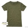 TEE SHIRT FEMME VERT OLIVE COL ROND 100% COTON BRANDIT WEAR