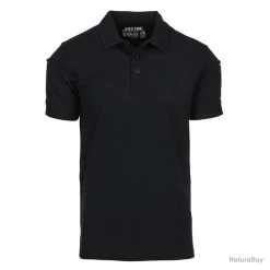TEE SHIRT / POLO TACTIQUE NOIR A SECHAGE RAPIDE 101 INC