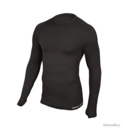 TEE SHIRT / SOUS-VETEMENT THERMIQUE EXTREME LINE NOIR COL ROND MANCHES LONGUES SUMMIT OUTDOOR
