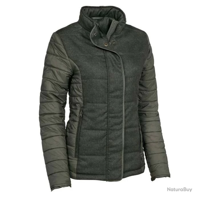 VESTE MATELASSEE LAURA KAKI 1 VESTE MATELASSEE LAURA KAKI