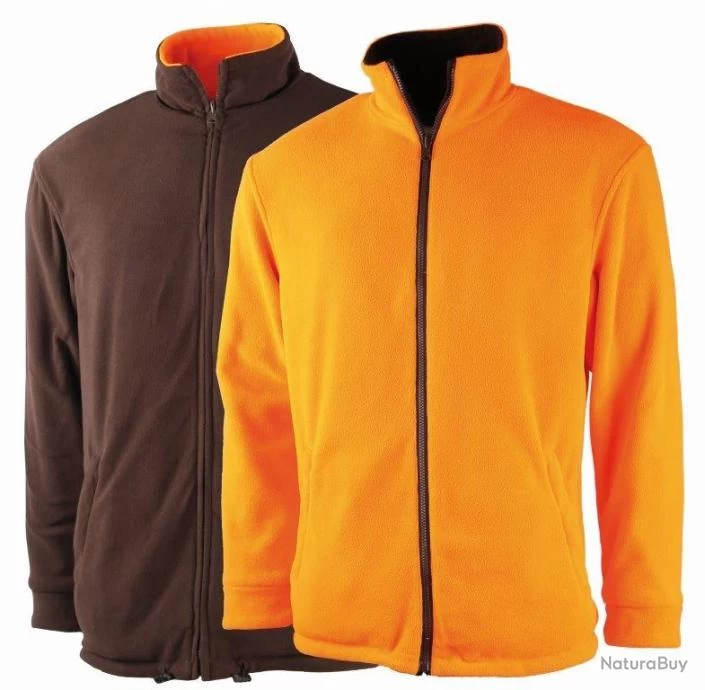 Veste Polaire Réversible Treeland Orange Marron 1 Veste Polaire Réversible Treeland Orange Marron