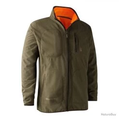Veste De Chasse Polaire Gamekeeper Réversible Orange Deerhunter