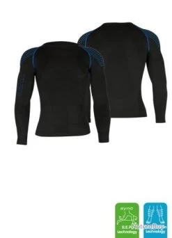 Vêtements Technique Homme Col Rond Manches Longues 3.0 LENZ Noir